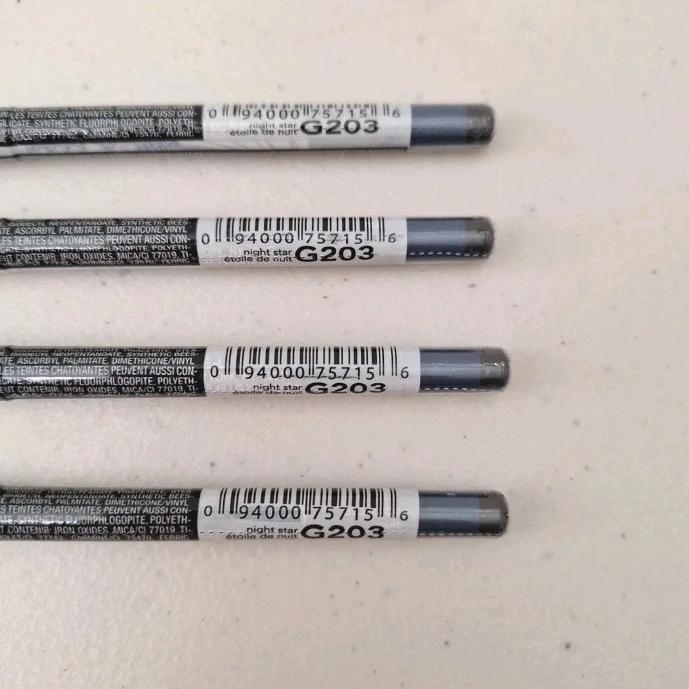 4 Set AVON GLIMMERSTICKS CHROMES EYE LINER - Night Star - G203- New Sealed